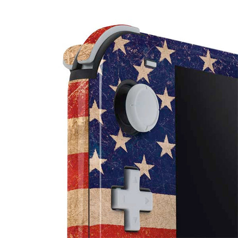 Distressed American Flag Nintendo Switch Lite Skin